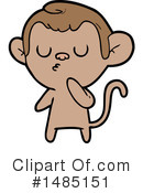 Monkey Clipart #1485151 by lineartestpilot
