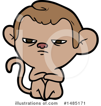 Royalty-Free (RF) Monkey Clipart Illustration by lineartestpilot - Stock Sample #1485171