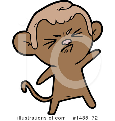Royalty-Free (RF) Monkey Clipart Illustration by lineartestpilot - Stock Sample #1485172