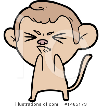 Royalty-Free (RF) Monkey Clipart Illustration by lineartestpilot - Stock Sample #1485173
