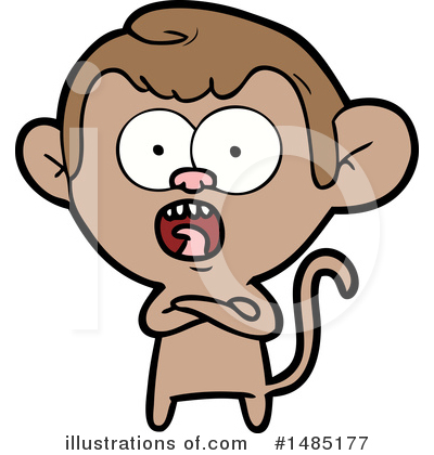 Royalty-Free (RF) Monkey Clipart Illustration by lineartestpilot - Stock Sample #1485177