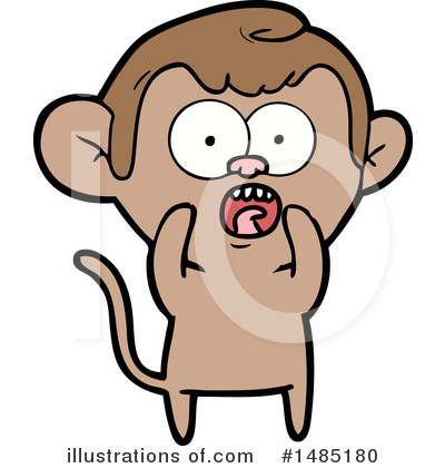 Royalty-Free (RF) Monkey Clipart Illustration by lineartestpilot - Stock Sample #1485180