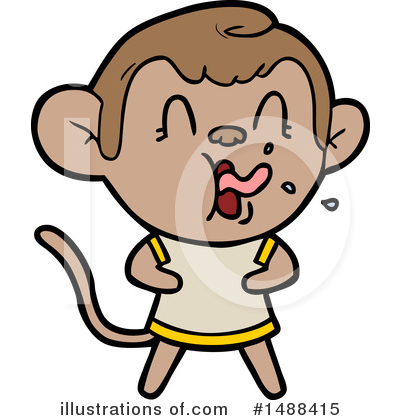 Royalty-Free (RF) Monkey Clipart Illustration by lineartestpilot - Stock Sample #1488415