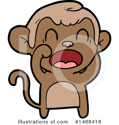 Royalty-Free (RF) Monkey Clipart Illustration by lineartestpilot - Stock Sample #1488418