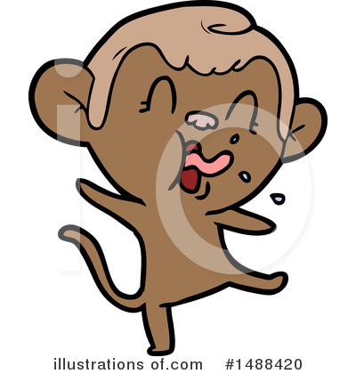 Royalty-Free (RF) Monkey Clipart Illustration by lineartestpilot - Stock Sample #1488420