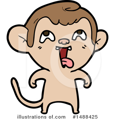 Royalty-Free (RF) Monkey Clipart Illustration by lineartestpilot - Stock Sample #1488425