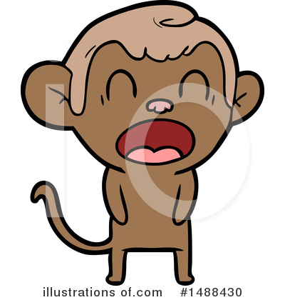 Royalty-Free (RF) Monkey Clipart Illustration by lineartestpilot - Stock Sample #1488430