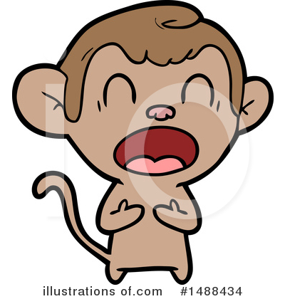 Royalty-Free (RF) Monkey Clipart Illustration by lineartestpilot - Stock Sample #1488434