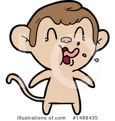 Royalty-Free (RF) Monkey Clipart Illustration by lineartestpilot - Stock Sample #1488435
