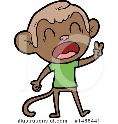 Royalty-Free (RF) Monkey Clipart Illustration by lineartestpilot - Stock Sample #1488441