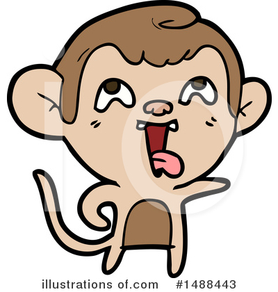 Royalty-Free (RF) Monkey Clipart Illustration by lineartestpilot - Stock Sample #1488443