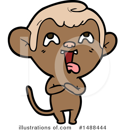 Royalty-Free (RF) Monkey Clipart Illustration by lineartestpilot - Stock Sample #1488444