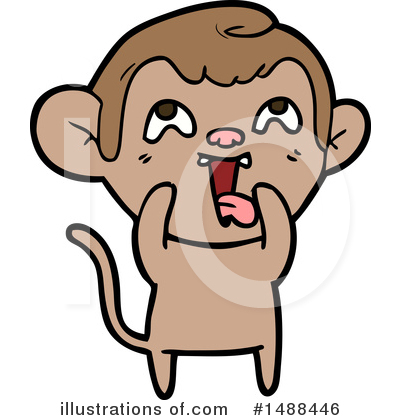 Royalty-Free (RF) Monkey Clipart Illustration by lineartestpilot - Stock Sample #1488446