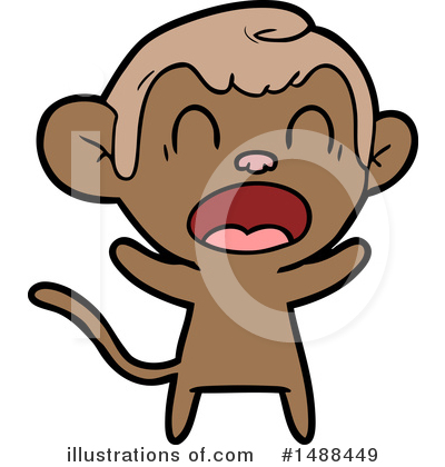Royalty-Free (RF) Monkey Clipart Illustration by lineartestpilot - Stock Sample #1488449