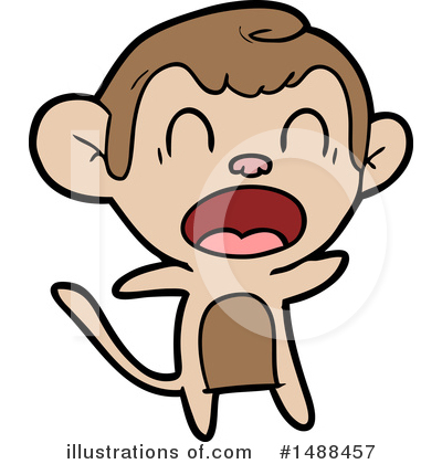 Royalty-Free (RF) Monkey Clipart Illustration by lineartestpilot - Stock Sample #1488457