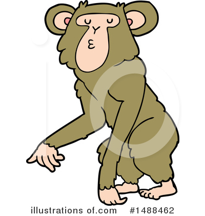 Royalty-Free (RF) Monkey Clipart Illustration by lineartestpilot - Stock Sample #1488462