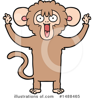 Royalty-Free (RF) Monkey Clipart Illustration by lineartestpilot - Stock Sample #1488465