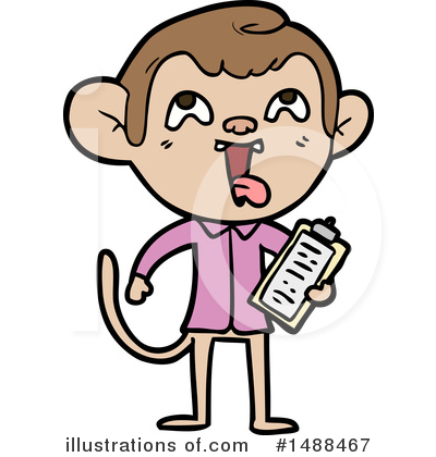 Royalty-Free (RF) Monkey Clipart Illustration by lineartestpilot - Stock Sample #1488467