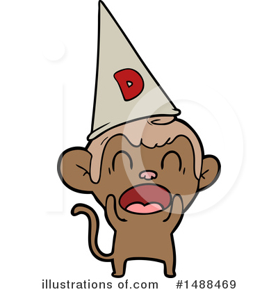 Royalty-Free (RF) Monkey Clipart Illustration by lineartestpilot - Stock Sample #1488469