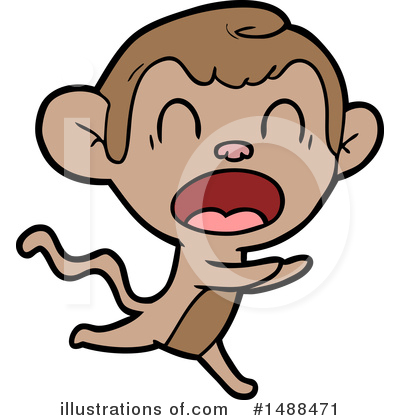 Royalty-Free (RF) Monkey Clipart Illustration by lineartestpilot - Stock Sample #1488471