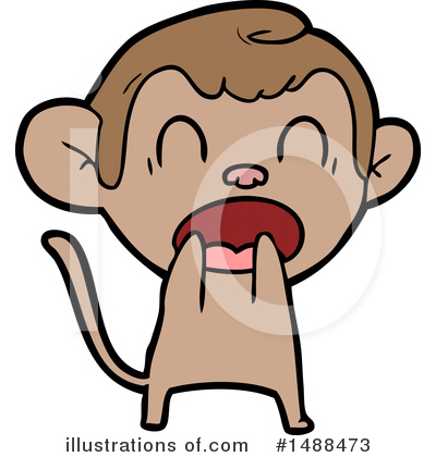 Royalty-Free (RF) Monkey Clipart Illustration by lineartestpilot - Stock Sample #1488473