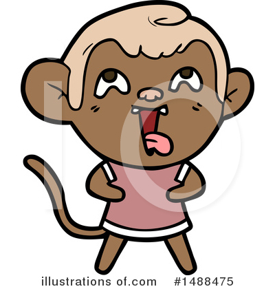 Royalty-Free (RF) Monkey Clipart Illustration by lineartestpilot - Stock Sample #1488475
