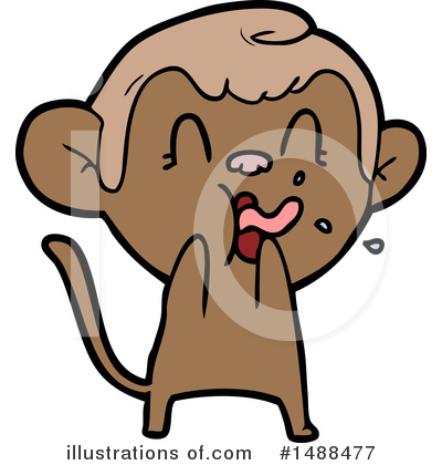 Royalty-Free (RF) Monkey Clipart Illustration by lineartestpilot - Stock Sample #1488477