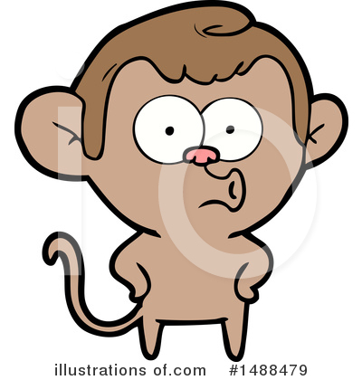 Royalty-Free (RF) Monkey Clipart Illustration by lineartestpilot - Stock Sample #1488479