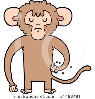 Royalty-Free (RF) Monkey Clipart Illustration by lineartestpilot - Stock Sample #1488481