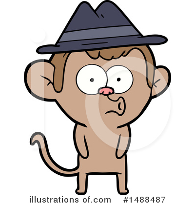 Royalty-Free (RF) Monkey Clipart Illustration by lineartestpilot - Stock Sample #1488487