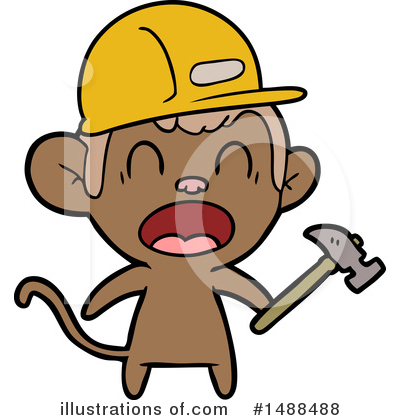 Royalty-Free (RF) Monkey Clipart Illustration by lineartestpilot - Stock Sample #1488488