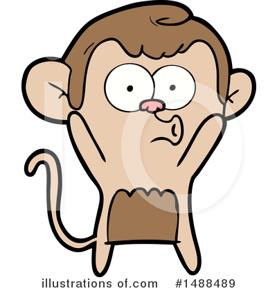 Royalty-Free (RF) Monkey Clipart Illustration by lineartestpilot - Stock Sample #1488489