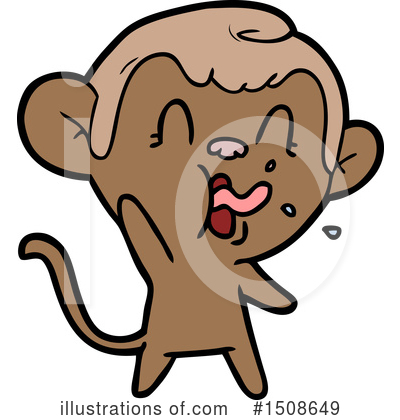Royalty-Free (RF) Monkey Clipart Illustration by lineartestpilot - Stock Sample #1508649