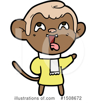 Royalty-Free (RF) Monkey Clipart Illustration by lineartestpilot - Stock Sample #1508672