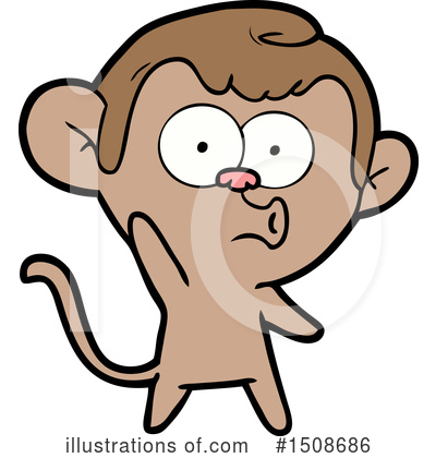 Royalty-Free (RF) Monkey Clipart Illustration by lineartestpilot - Stock Sample #1508686