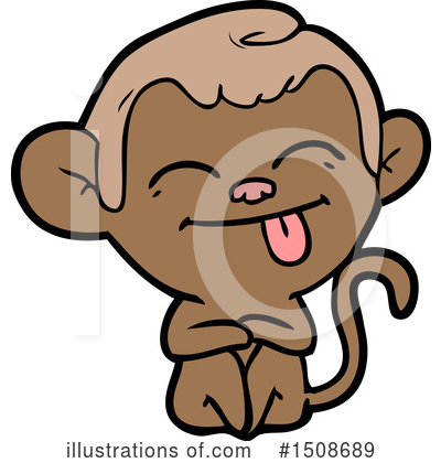 Royalty-Free (RF) Monkey Clipart Illustration by lineartestpilot - Stock Sample #1508689
