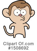 Monkey Clipart #1508692 by lineartestpilot