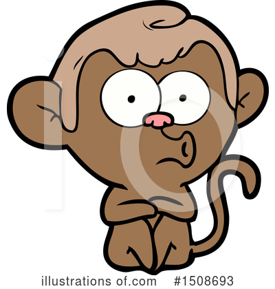 Royalty-Free (RF) Monkey Clipart Illustration by lineartestpilot - Stock Sample #1508693