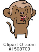 Monkey Clipart #1508709 by lineartestpilot