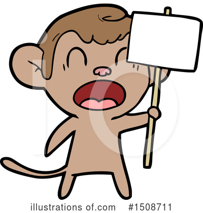 Royalty-Free (RF) Monkey Clipart Illustration by lineartestpilot - Stock Sample #1508711