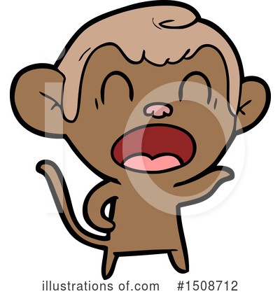 Royalty-Free (RF) Monkey Clipart Illustration by lineartestpilot - Stock Sample #1508712