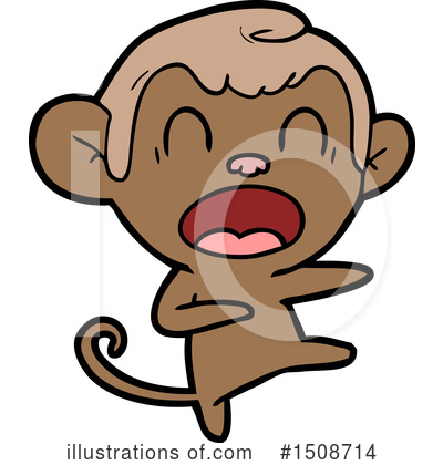 Royalty-Free (RF) Monkey Clipart Illustration by lineartestpilot - Stock Sample #1508714