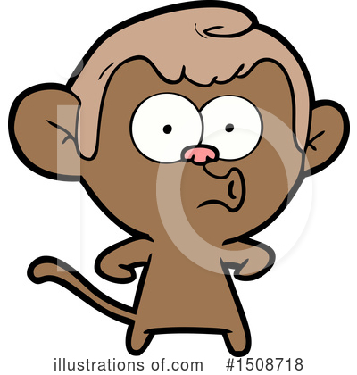 Royalty-Free (RF) Monkey Clipart Illustration by lineartestpilot - Stock Sample #1508718