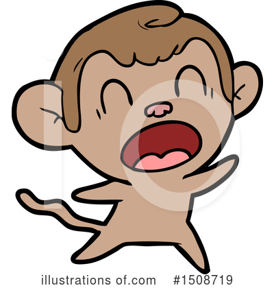 Royalty-Free (RF) Monkey Clipart Illustration by lineartestpilot - Stock Sample #1508719
