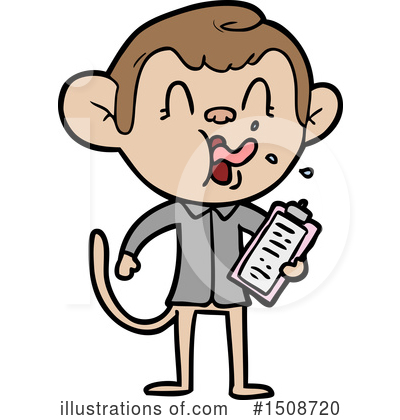 Royalty-Free (RF) Monkey Clipart Illustration by lineartestpilot - Stock Sample #1508720
