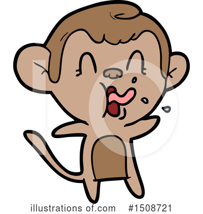 Royalty-Free (RF) Monkey Clipart Illustration by lineartestpilot - Stock Sample #1508721