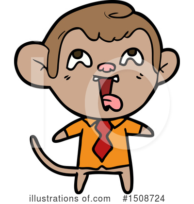 Royalty-Free (RF) Monkey Clipart Illustration by lineartestpilot - Stock Sample #1508724