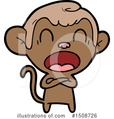 Royalty-Free (RF) Monkey Clipart Illustration by lineartestpilot - Stock Sample #1508726