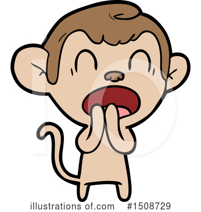 Royalty-Free (RF) Monkey Clipart Illustration by lineartestpilot - Stock Sample #1508729
