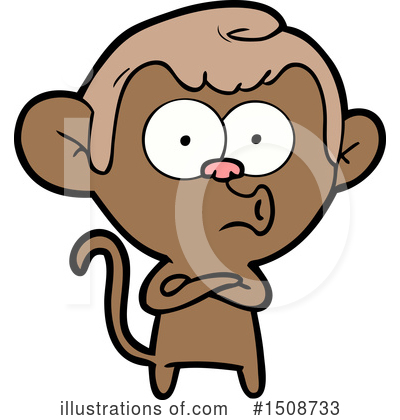 Royalty-Free (RF) Monkey Clipart Illustration by lineartestpilot - Stock Sample #1508733